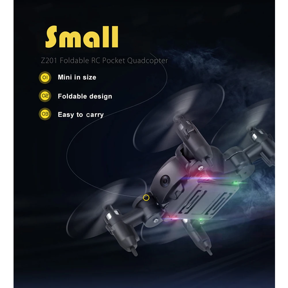 RC карман Quadcopter Складная 2 4 г 4CH 6 оси гироскопа Headless режим дрона Дрон 3D