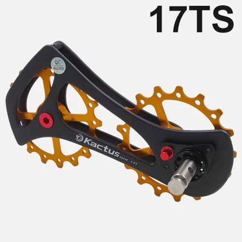 17TS-Ceramic bearing Kactus tech 17ts 17tr керамический NSK стальной подшипник УГЛЕРОДНЫЙ Задний переключатель передач велосипедный направляющий велосипед колесо велосипед жокейский приводной ремённой шкив набор - Цвет: 17TS-Ceramic bearing