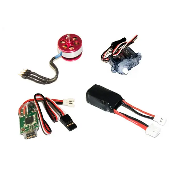 DW крыло C10 2900KV бесщеточный микро двигатель ESC сервопривод LiPo батарея пропеллер