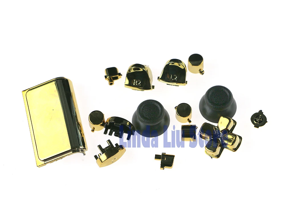 Chengdianwan 20 комплектов хромированная CUH ZCT2 JDS 040 JDM040 R2 L2 R1 L1 триггер полный Dpad кнопки