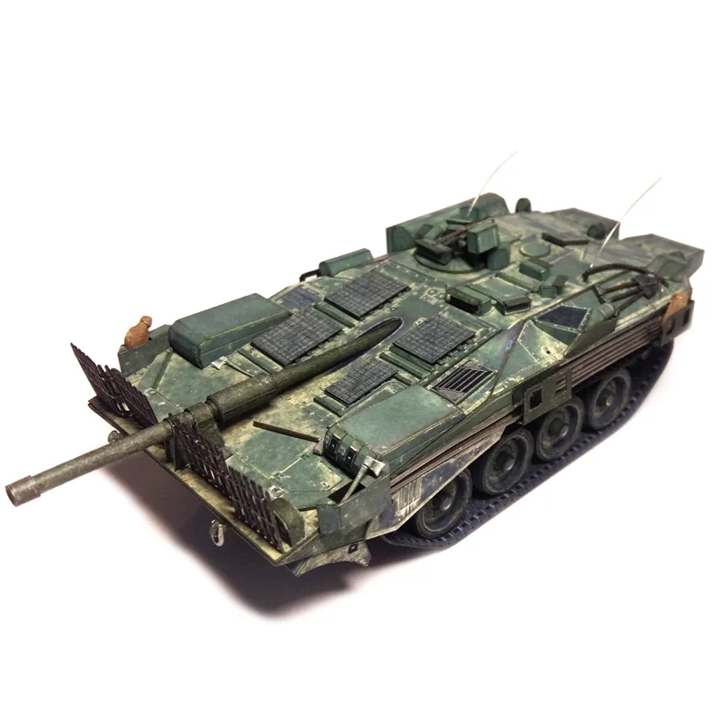 Strv 103b Швеция 1:50 танк с док DIY Бумажные модели детские игрушки игра-головоломка собрать ручная работа - Цвет: Strv 103b-N035