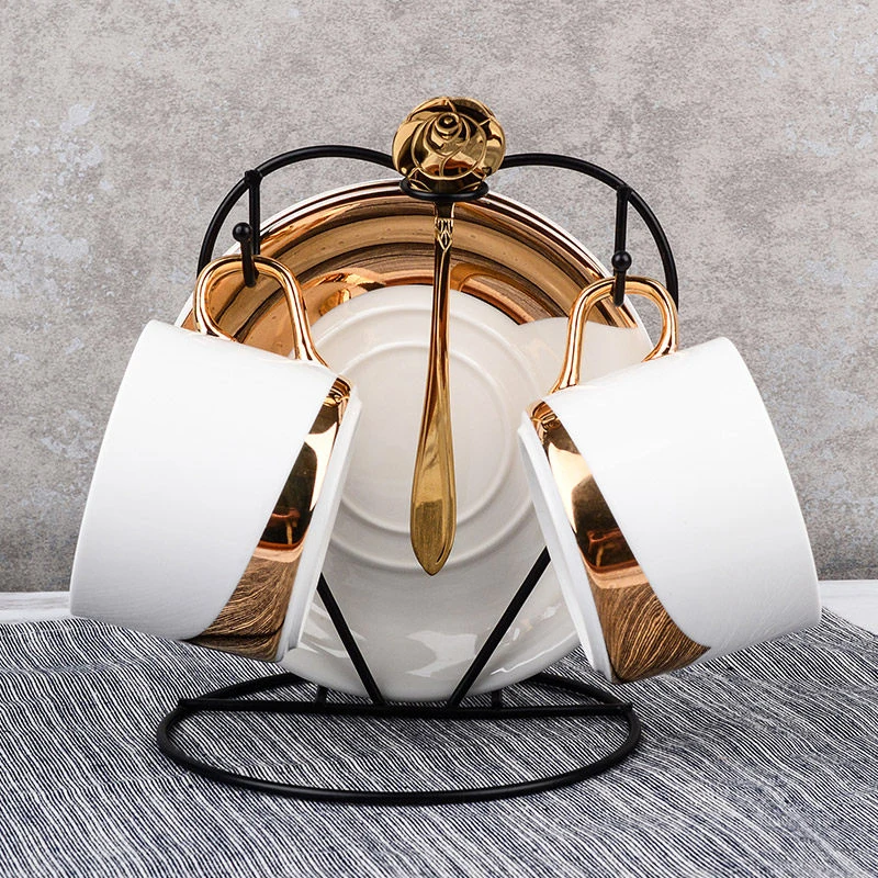 Европейский роскошный чайный набор костяной фарфор керамические кофейные чашки