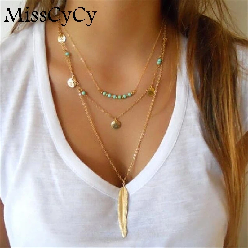 MissCyCy 2020 новая простая цепочка в стиле бохо золотистого цвета с кисточками и