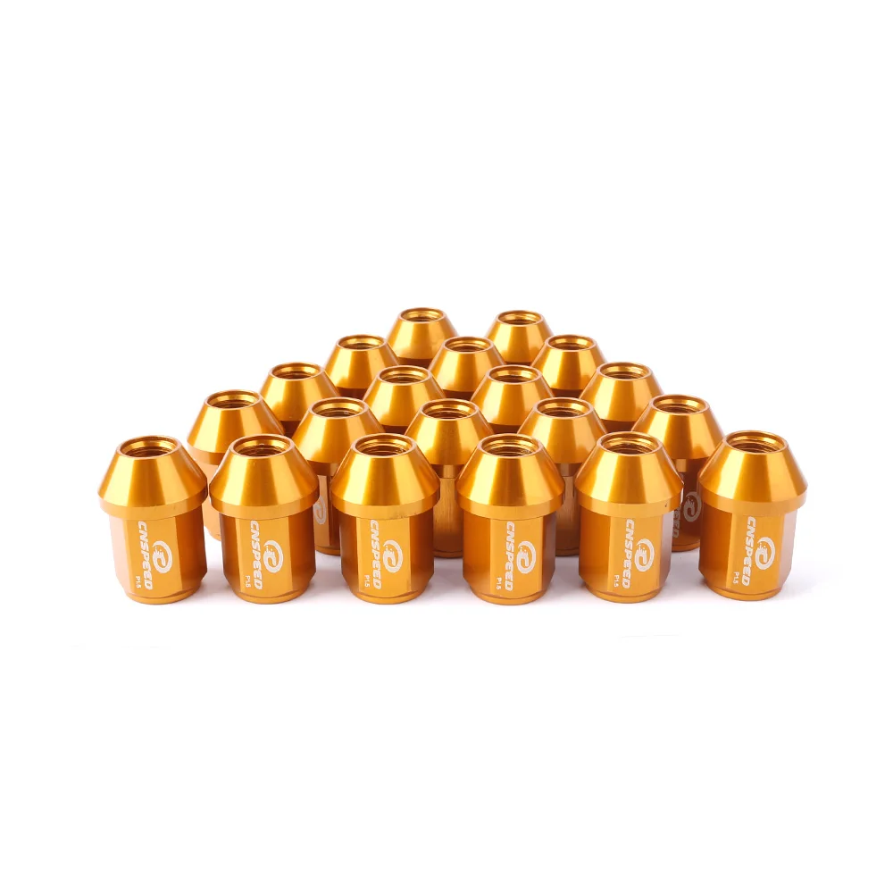 CNSPEED 20 шт. M12x1.5 гоночная колесная гайка 35 мм кованые алюминиевые 7075-T6 автомобильные гайки Синий Золотой Красный Серебряный Черный