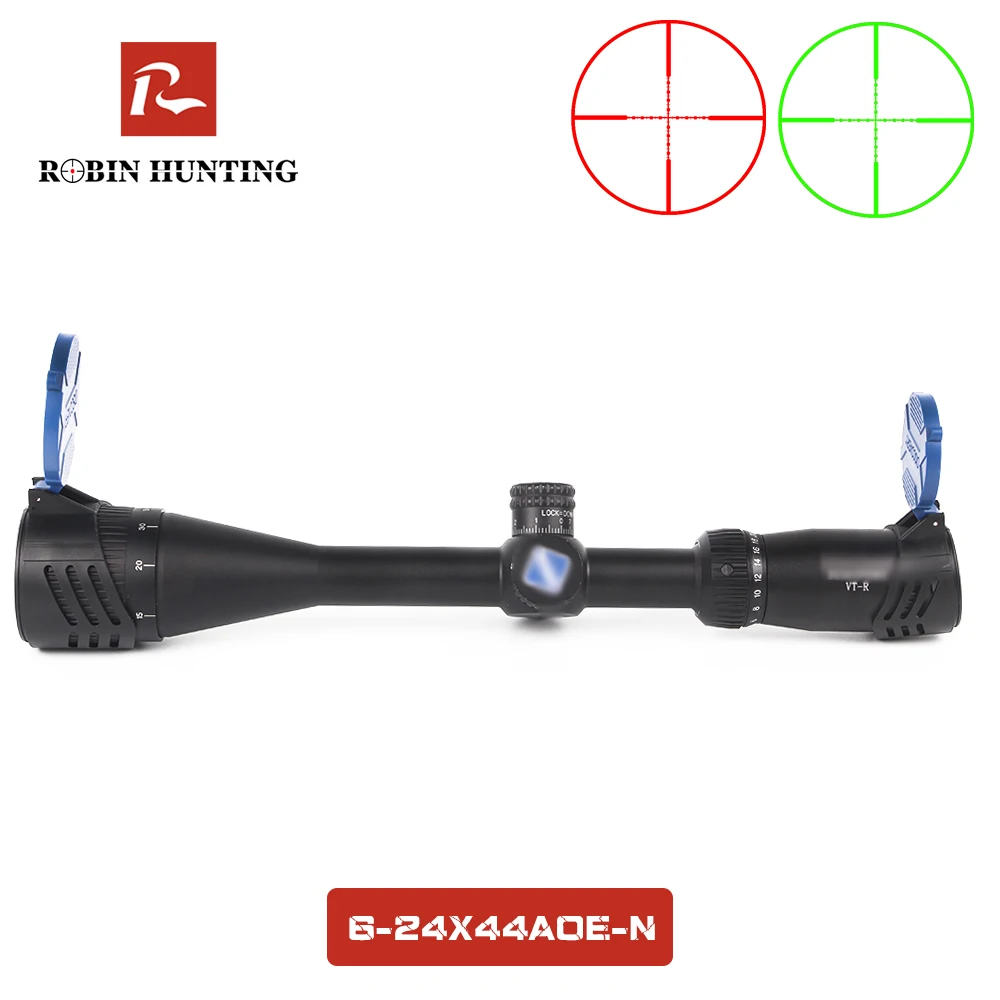 Robin Hunting VT-R 6-24X42 AOE Optical Sight Tacticle Riflescope Mil Red Dot Reticle Illuminated Shooting Socpe | Спорт и