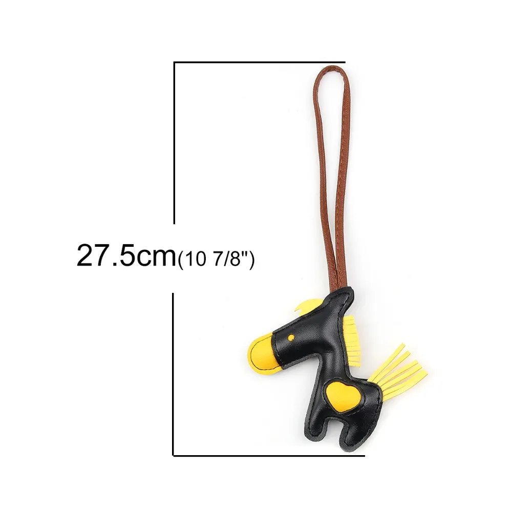 DoreenBeads модный брелок из искусственной кожи и королевская синяя лошадка с