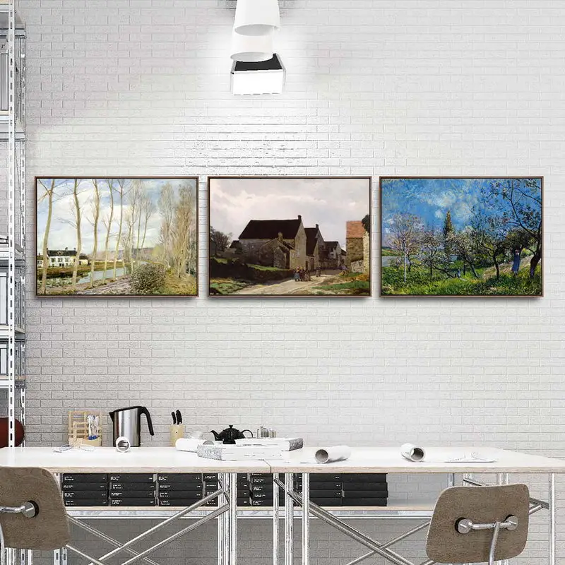 Home Decoration Art Wall Pictures for Living Room Poster Print Canvas Printings Paintingsn French Alfred Sisley Landscape 6 | Дом и сад