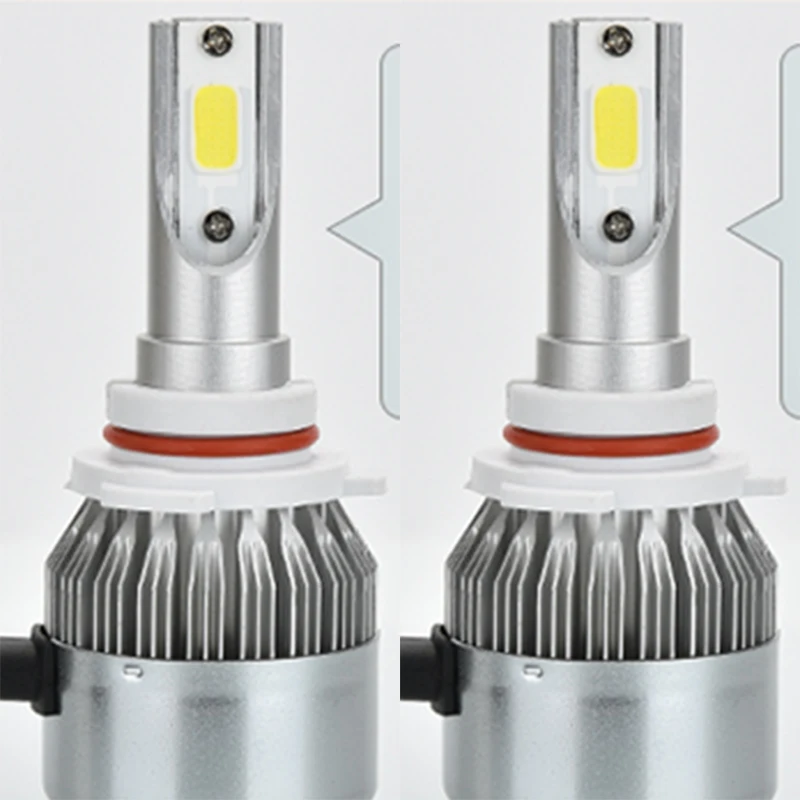 2X 9005/HB3 9006/HB6 Auto Fari 72 Вт 7600lm Dellɺutomobile Lampadine6 Automobile Faro 6000 K 12В fendinebia C6 Led | Автомобили и
