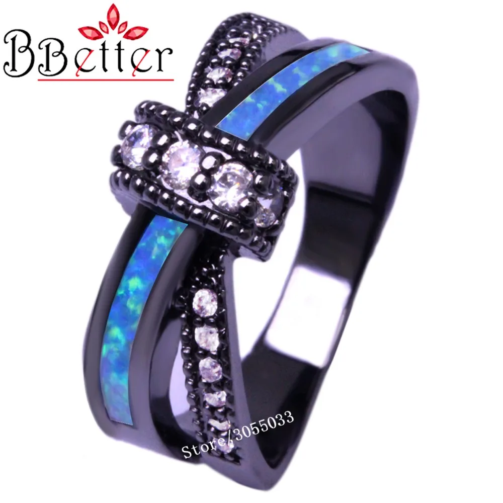 Для женщин Модные украшения черный пистолет покрытием Обручение обручальное
