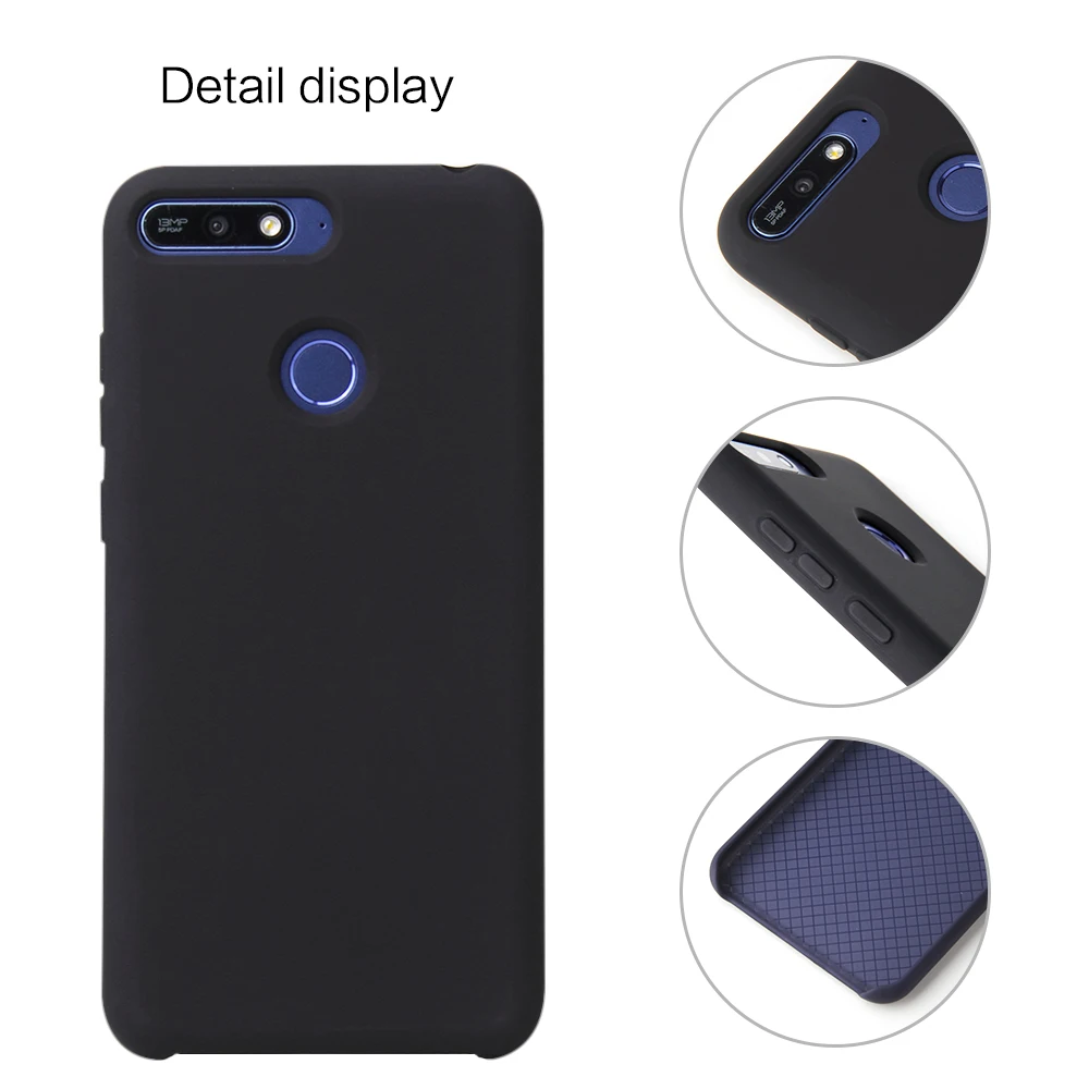 Мягкий официальный силиконовый чехол для huawei mate 20 P20 Pro Lite P Smart Y5 Y6 Y7 Prime Y9 Стильный силиконовый чехол из ТПУ