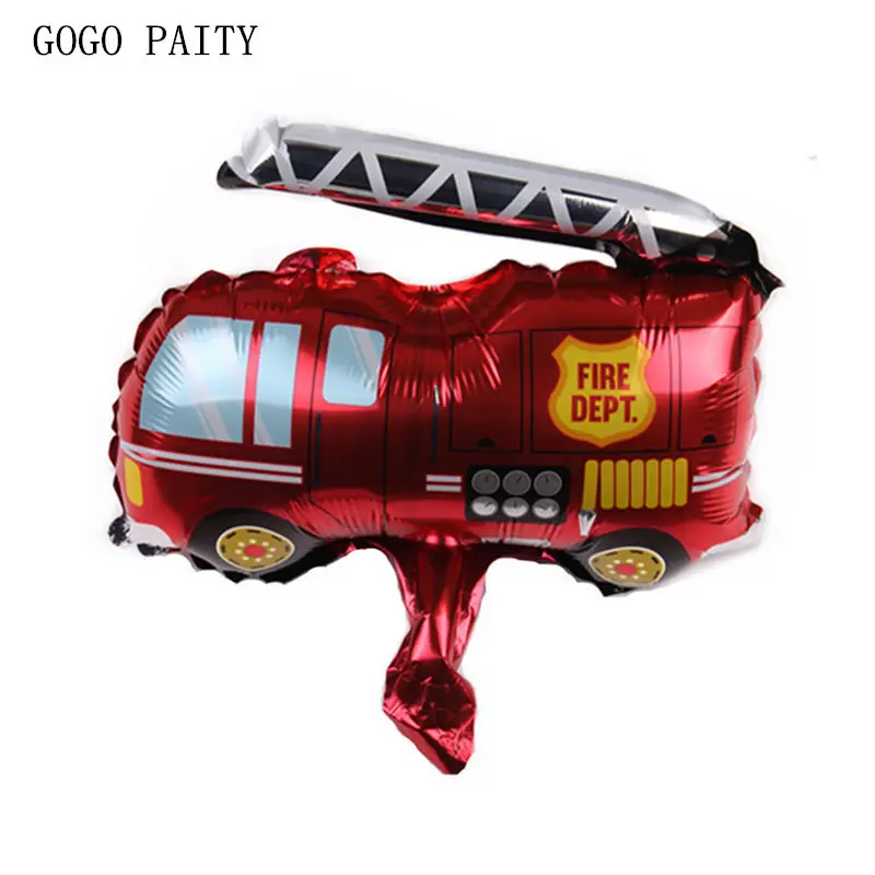 GOGO PAITY Новый мини пожарная машина форма алюминиевый воздушный шар Праздничная