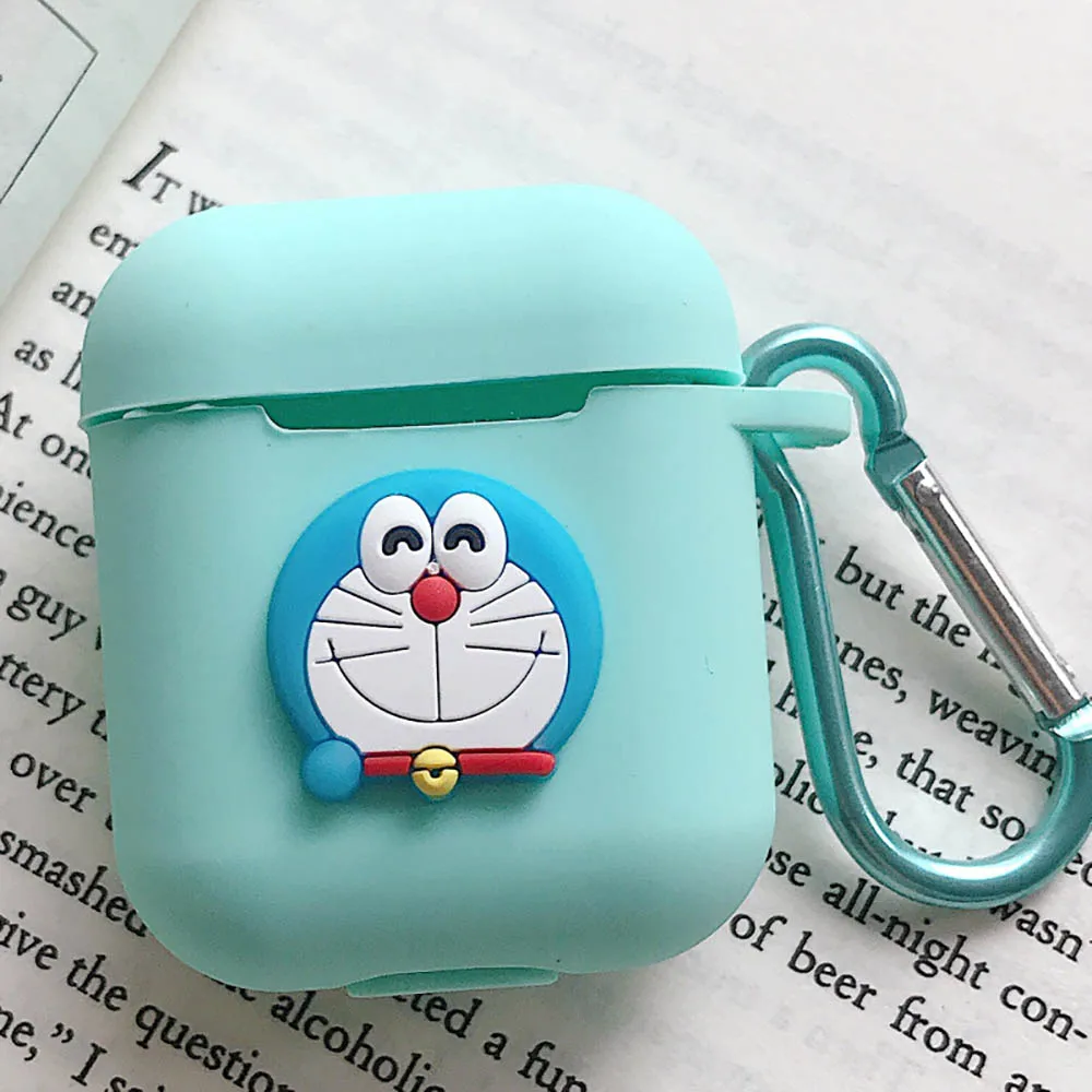 Милый мультяшный силиконовый чехол для Apple, аксессуары для airpods для i10 TWS, Bluetooth, коробка для наушников, защитный чехол, сумка, ремень против потери - Цвет: 15