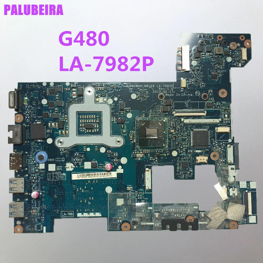Материнская плата для ноутбука Lenovo G480 QIWG5_G6_G9 LA-7982P материнская HM77 DDR3 100%