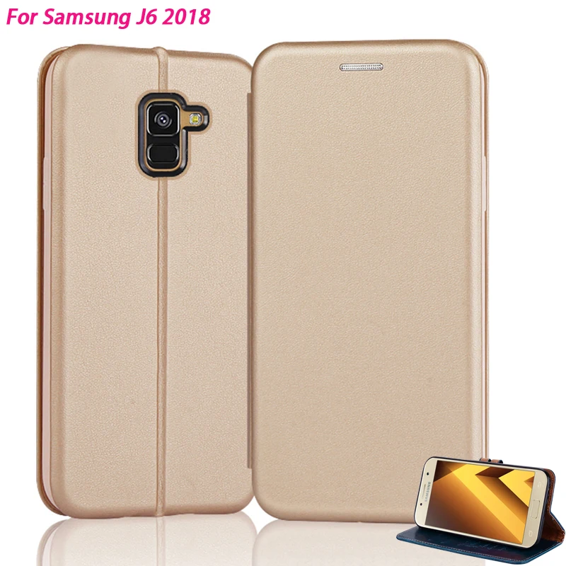 YueTuo кожаный чехол для samsung galaxy j6 j 6 2018 флип 5 &quotтелефон обратно на кошелек книга с