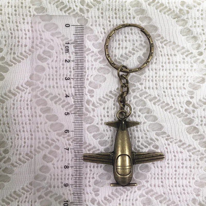 100 шт./лот DIY свадебные сувениры и подарки для гостей праздничные сувениры античный бронзовый цвет металлический винтажный брелок в виде самолетика