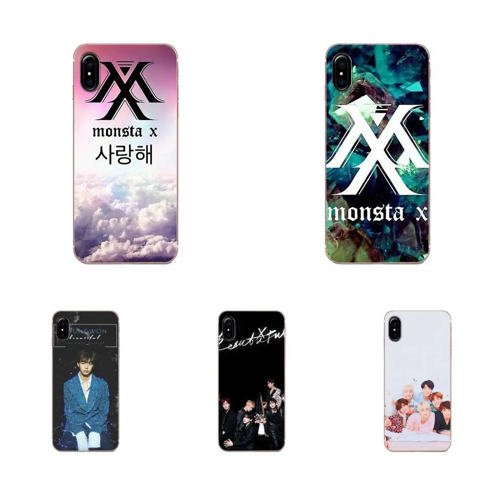 Для Sony Xperia Z Z1 Z2 Z3 Z4 Z5 compact Mini M2 M4 M5 T3 E3 E5 XA XA1 XZ Премиум ТПУ чехол Аксессуары Monsta X Kpop Boy