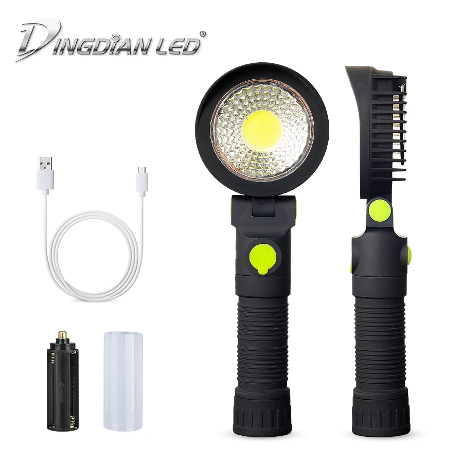

Portable COB Working Lamp USB Charging Camping Lantern DC5V Emergency Flashlight Workinglamp 18650*1/AAA*3 Battery Not Included
