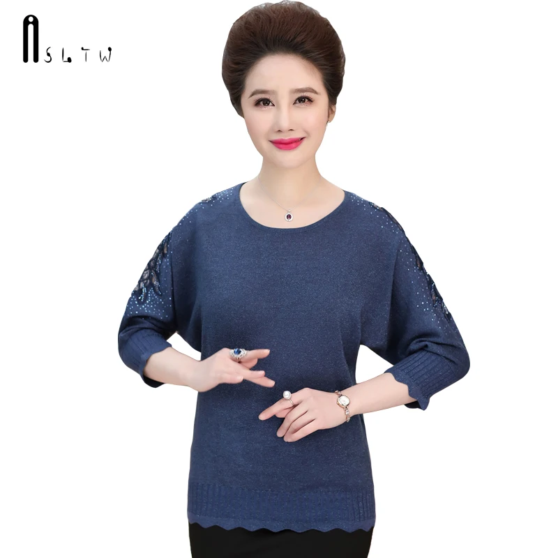 ASLTW Loose Sweater For Women New Spring Solid Batwing Sleeve Pullovers Knitwear Jumper Casual Pull Lady's | Женская одежда