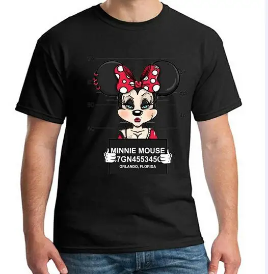 black tshirt Мужская футболка с принтом Микки Мауса, футболки с Микки Маусом, новые мужские футболки, футболки для пар с забавными собачками и мышками из мультфильмов, большие повседневные футболки MJ - Цвет: black tshirt