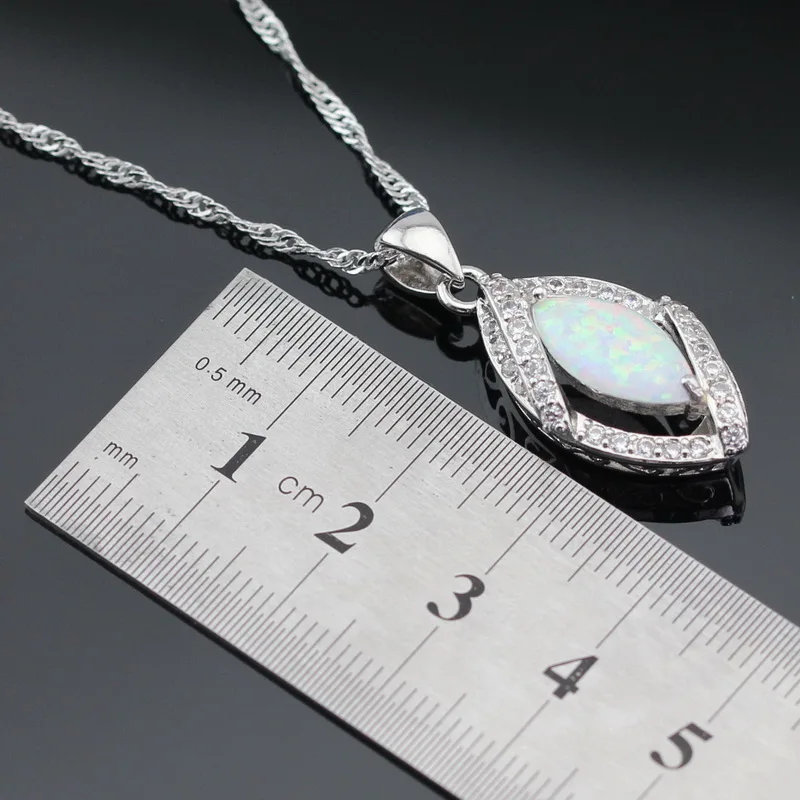 Женский ювелирный комплект из колье и серёг с опалом|colorful jewelry sets|jewelry sets for womenjewelry