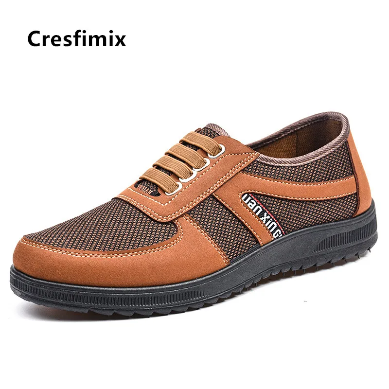Cresfimix chaussures hommes/мужская повседневная Высококачественная дышащая обувь без