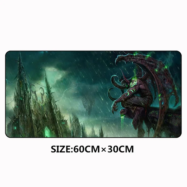 Синий 60x30 см резиновый WOW игровой коврик для мыши World of Warcraft, модный коврик для мыши для ноутбука, коврик для ноутбука, скорость, Отаку, лучший подарок - Цвет: Синий