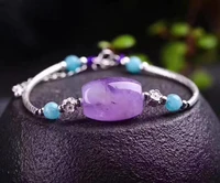 natural purple amethyst quartz bracelet clear barrel beads crystal women 22x15mm lavender amethyst jewelry aaaaa
