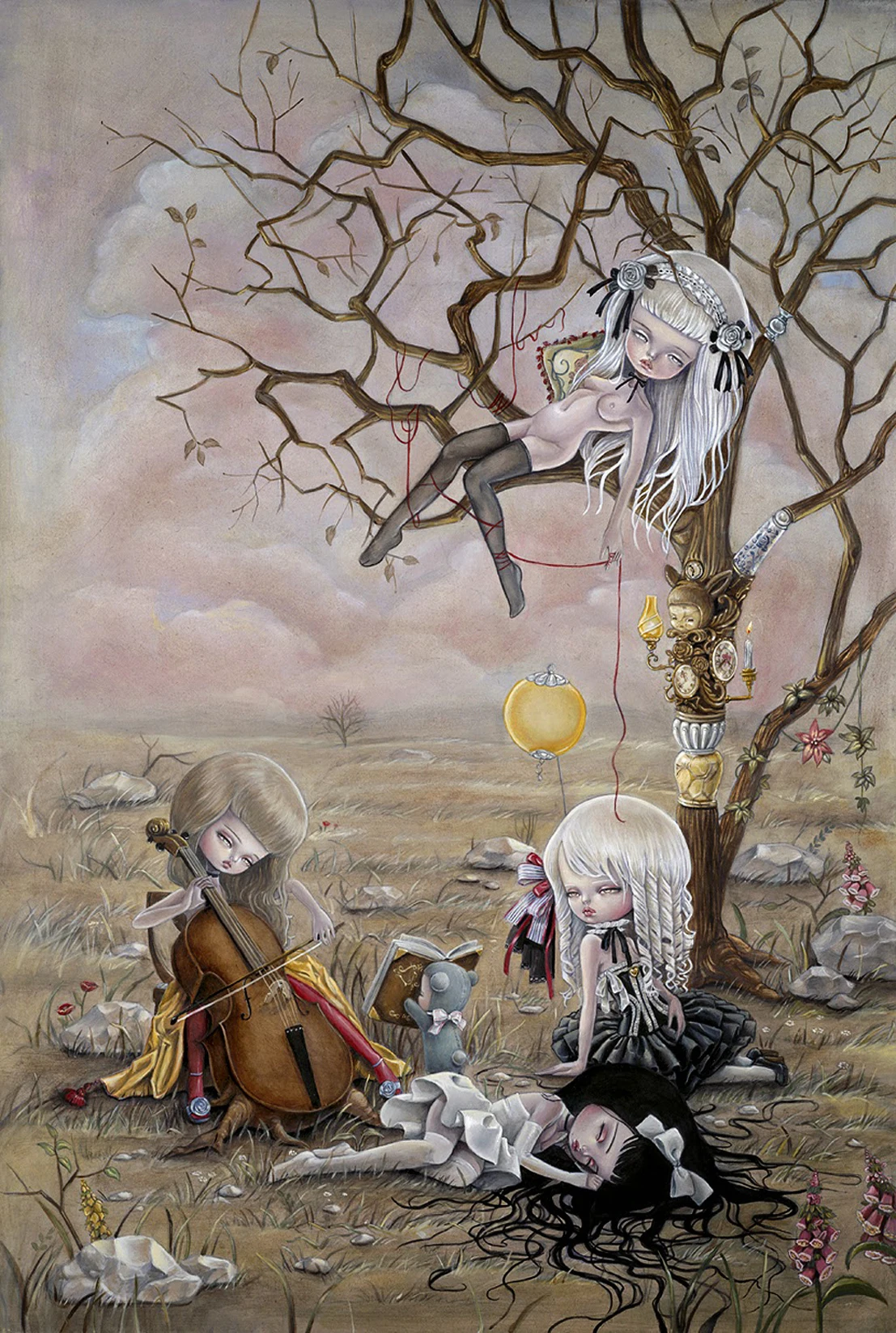 Mark Ryden Pop Surrealism 1 панель абстрактная настенная живопись маслом плакат напечатанная Картина на холсте для гостиной домашний декор 01