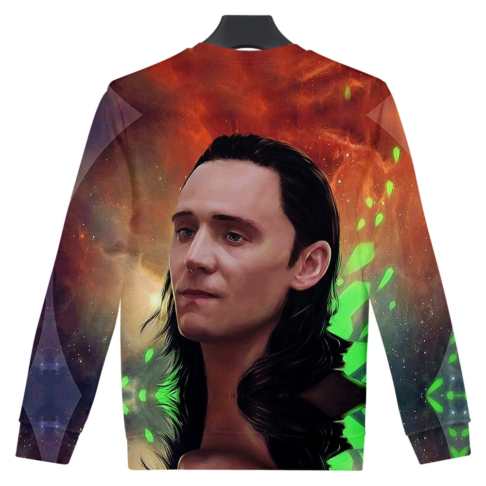 3D LOKI The Dark World Harajuku Толстовка с круглым воротником модная толстовка длинными