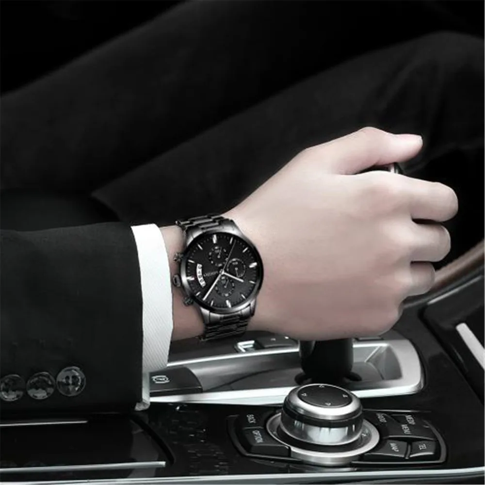 Часы наручные мужские кварцевые под розовое золото 2017 | Наручные часы