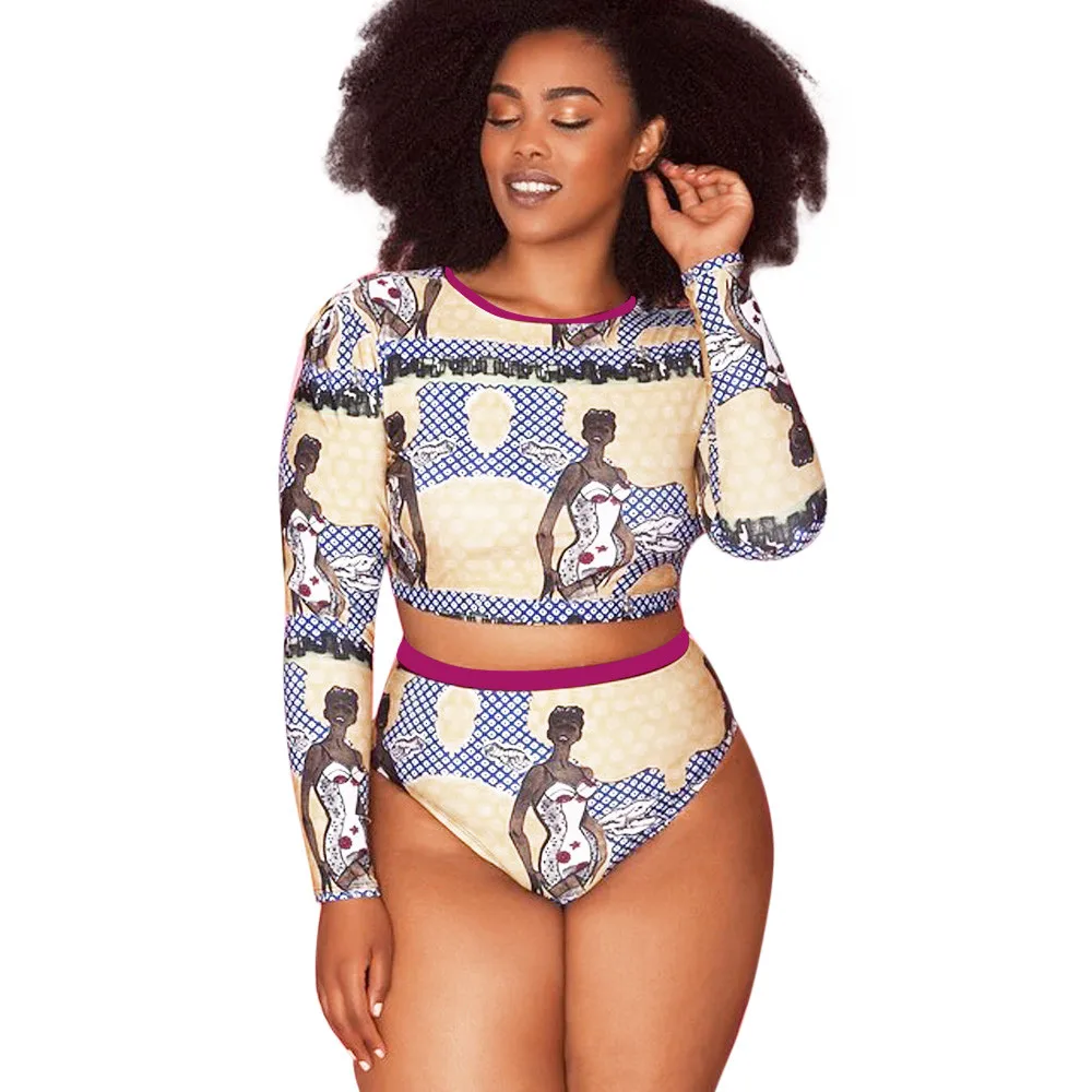 Женский купальник размера плюс бикини с подкладкой пляжная одежда монокини