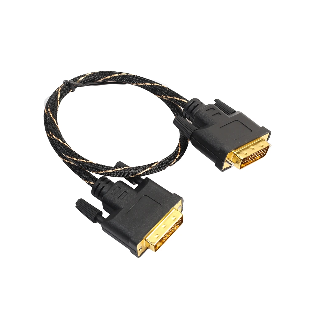 REXLIS ЖК дисплей Цифровой Монитор DVI D к Золото Мужской 24 + 1 Pin Dual Link ТВ кабель для TFT 0 5