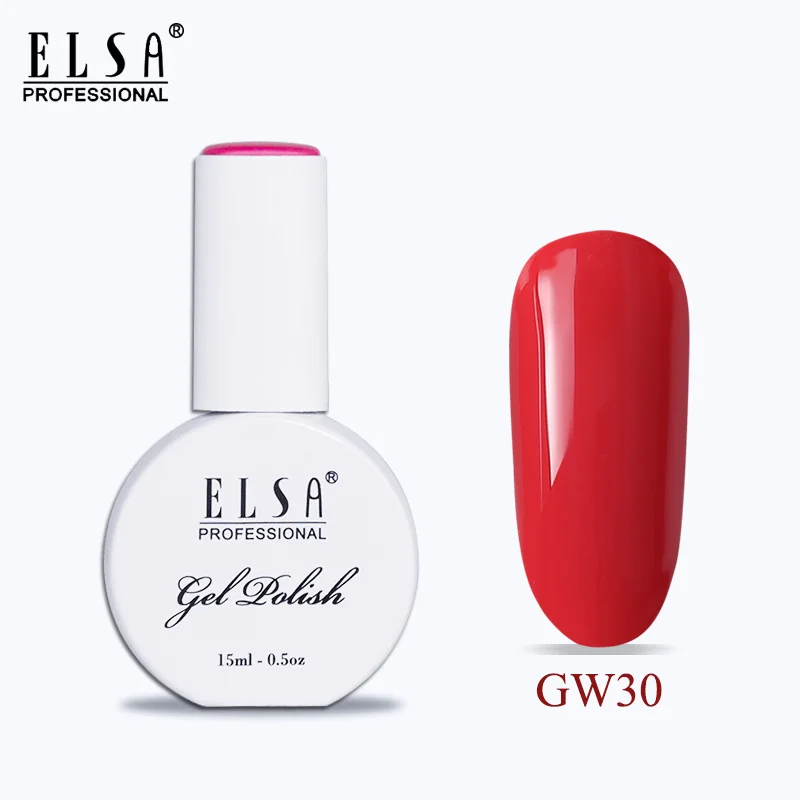GW30 Elsa 15 мл Гель-лак для ногтей для маникюра Полупостоянный Vernis верхнее покрытие УФ светодиодный Гель-лак замачиваемый для ногтей художественный Гель-лак для ногтей - Цвет: GW30