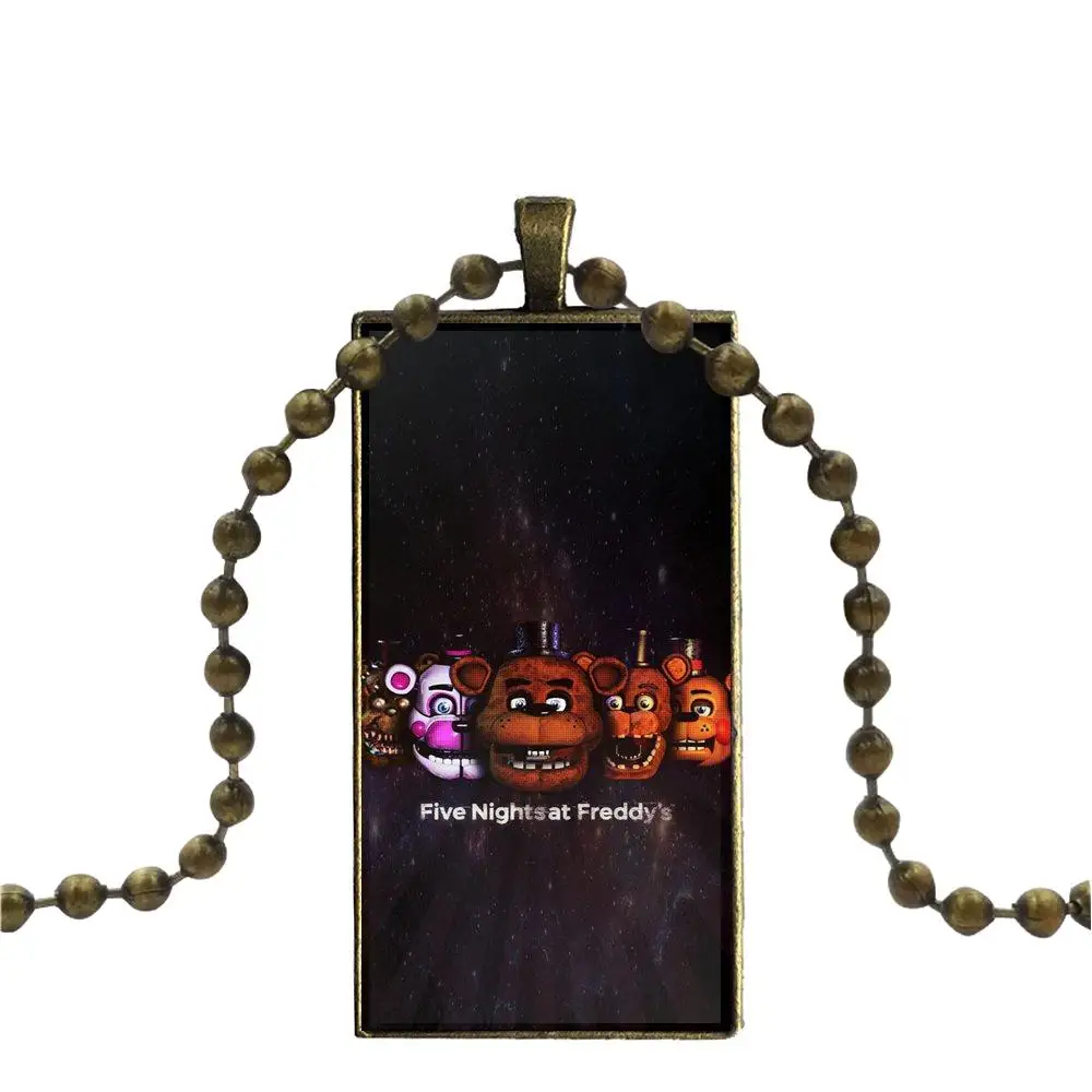 Для женщин Свадебная игра Five Nights At Freddy's Fnaf Стекло Колье с кабошоном подвеска