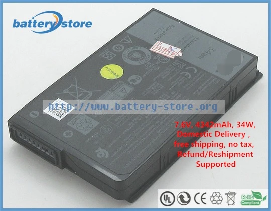 Бесплатная доставка 7 6 В 34 Вт подлинный аккумулятор 7XNTR FH8RW J7HTX для Dell latitude 7212 rugged