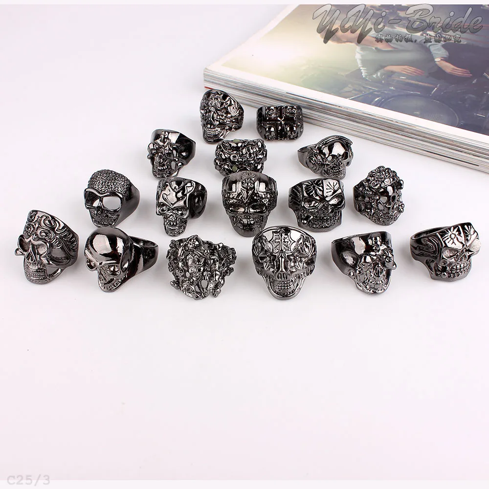 Модные большие 5 шт Случайные Стили античное серебро/золото/черный Мужской