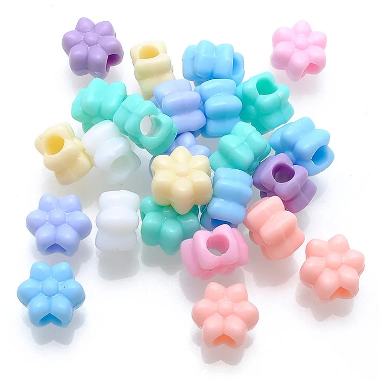 Акриловые бусины с большими отверстиями 50 шт. 8 х12 мм|bead drops|beaded shrugbead set |