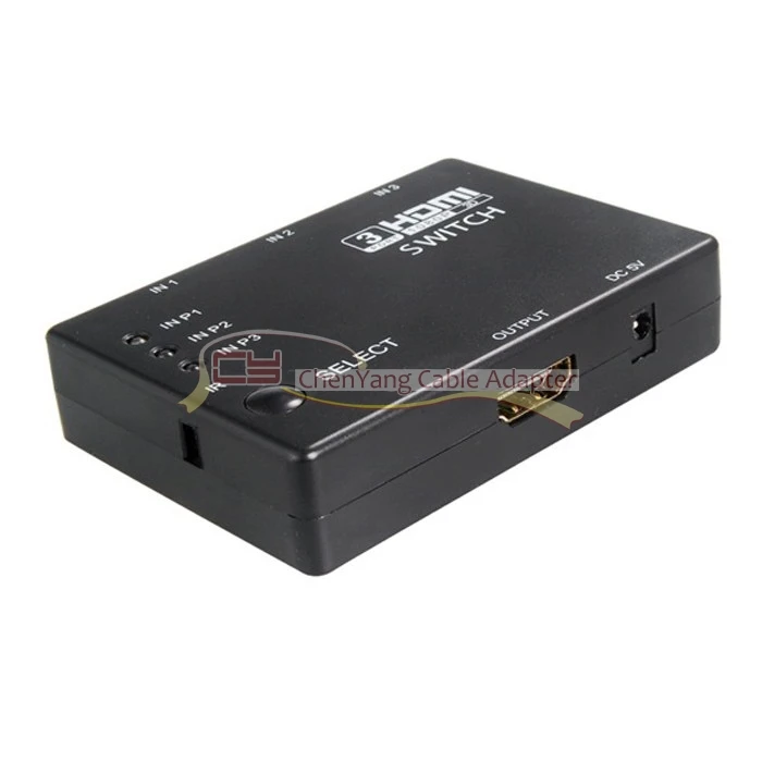 1 шт./лот 3 порта HDMI 1.3b 1080p HDTV Splitter Switcher 3x1 автоматический переключатель в с