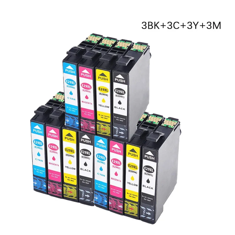 1 Sets of E29xl X 3 HWDID T2991 29 29xl совместимый картридж с чернилами для принтера Epson 29XL для Epson XP 235 332 432 247 442 342 345 - Цвет: 1 Sets of E29xl X 3