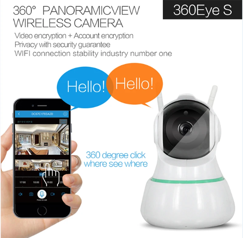 FAIYOU WIFI Мини CCTV камера IP P2P HD видео 1MP 720P ночное видение 10 м вращение 355 градусов и