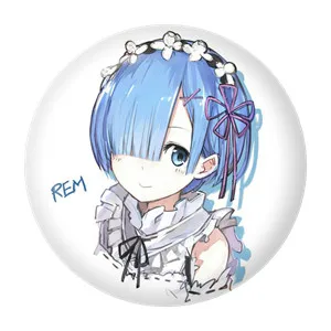 ZXFJXR 58 мм анимация Re Life в другом мире от Zero Emilia Rem Ram Sister круглый значок брошь аниме