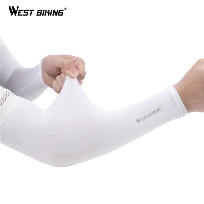 WEST BIKING Arm Sleeves Велоспорт Бег Баскетбол рука теплее солнце для рук с защитой от