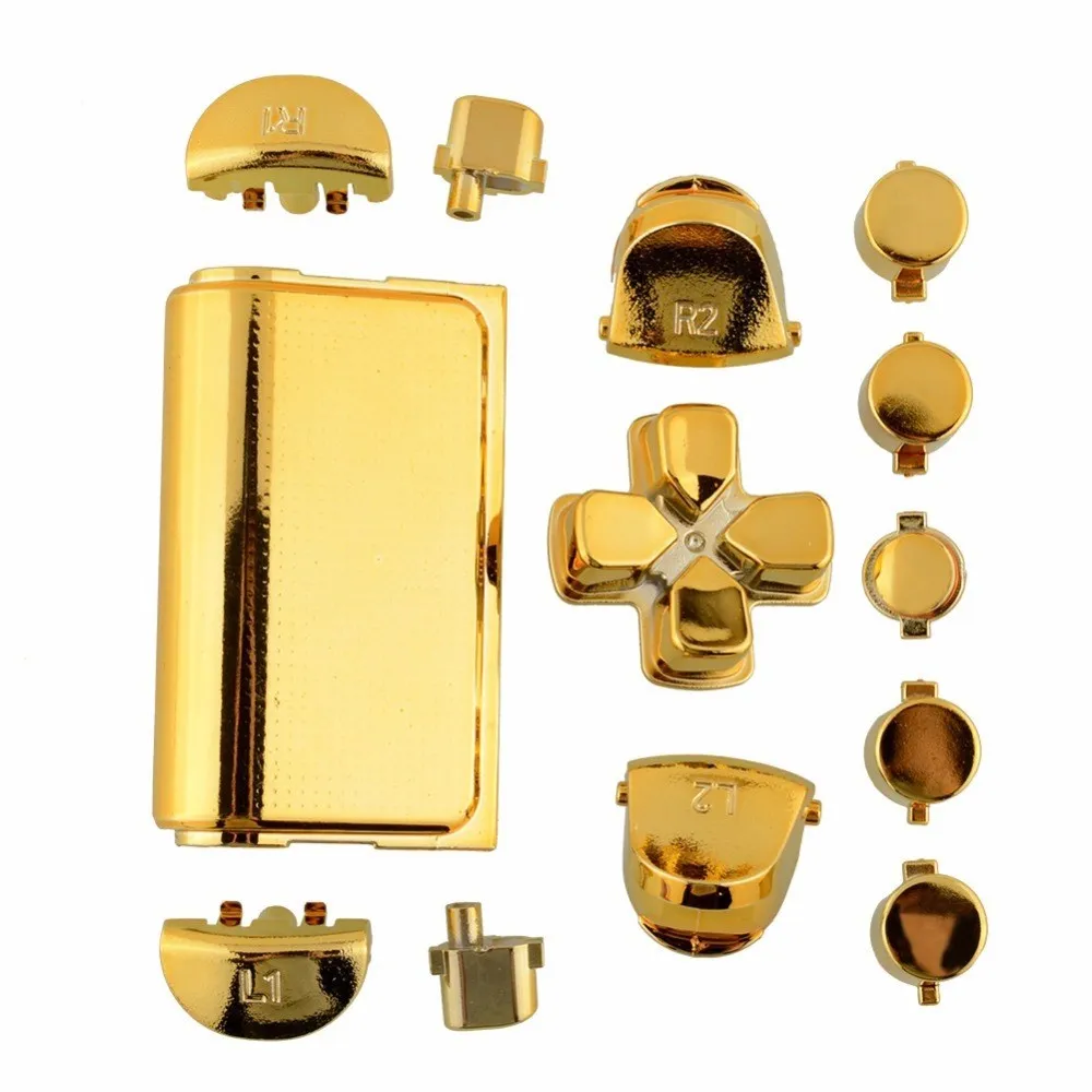 

2Set a lot Metal button for Playstaion4 game controller for Sony for PS4