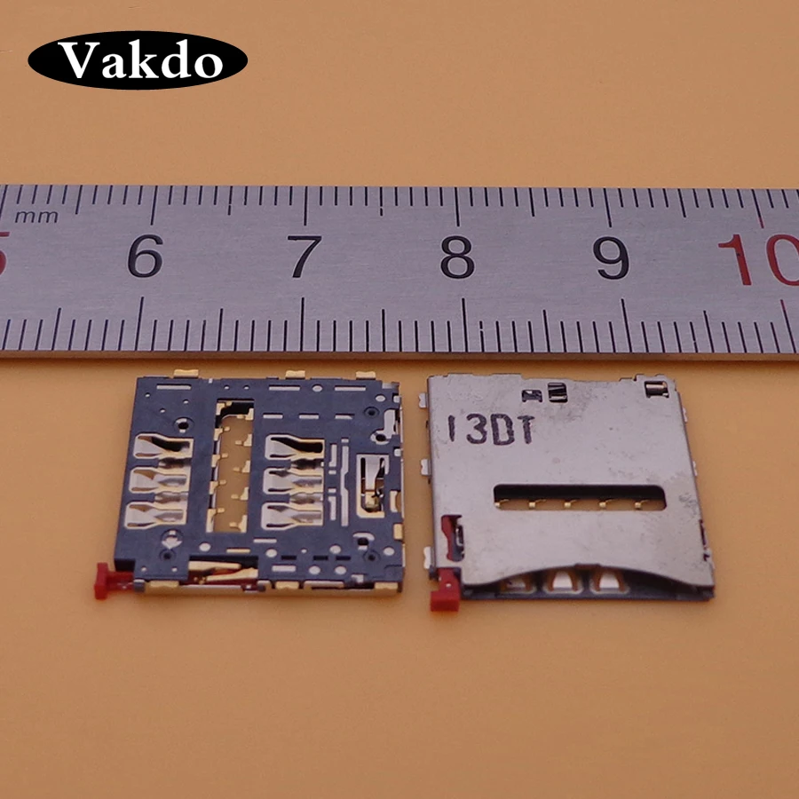 

5 Pcs Mobile Phone Parts Replacement For Sony Xperia Z2 L50W C6833 C6806 T2 Utral XM50h Sim Card Reader Holder Slot Connector