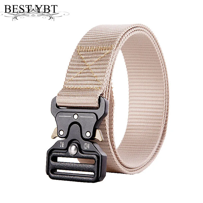 

Best YBT Unisex belt fashion Military fan high qualtiy Nylon Alloy Inert buckle Men belt Outdoor Multifunction Tactics belt
