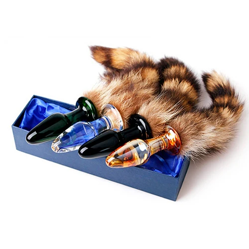 Новое поступление! Забавная любовная Анальная пробка с искусственным лисьим