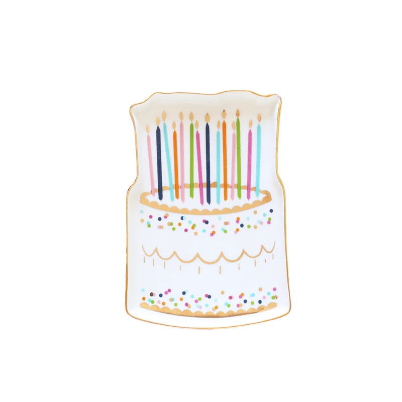Cake - S Ананас Фламинго торт керамическая тарелка блюдо декоративная фарфоровая тарелка для хранения ювелирных изделий десерт лоток кольцо безделушка блюдо посуда - Цвет: Cake - S