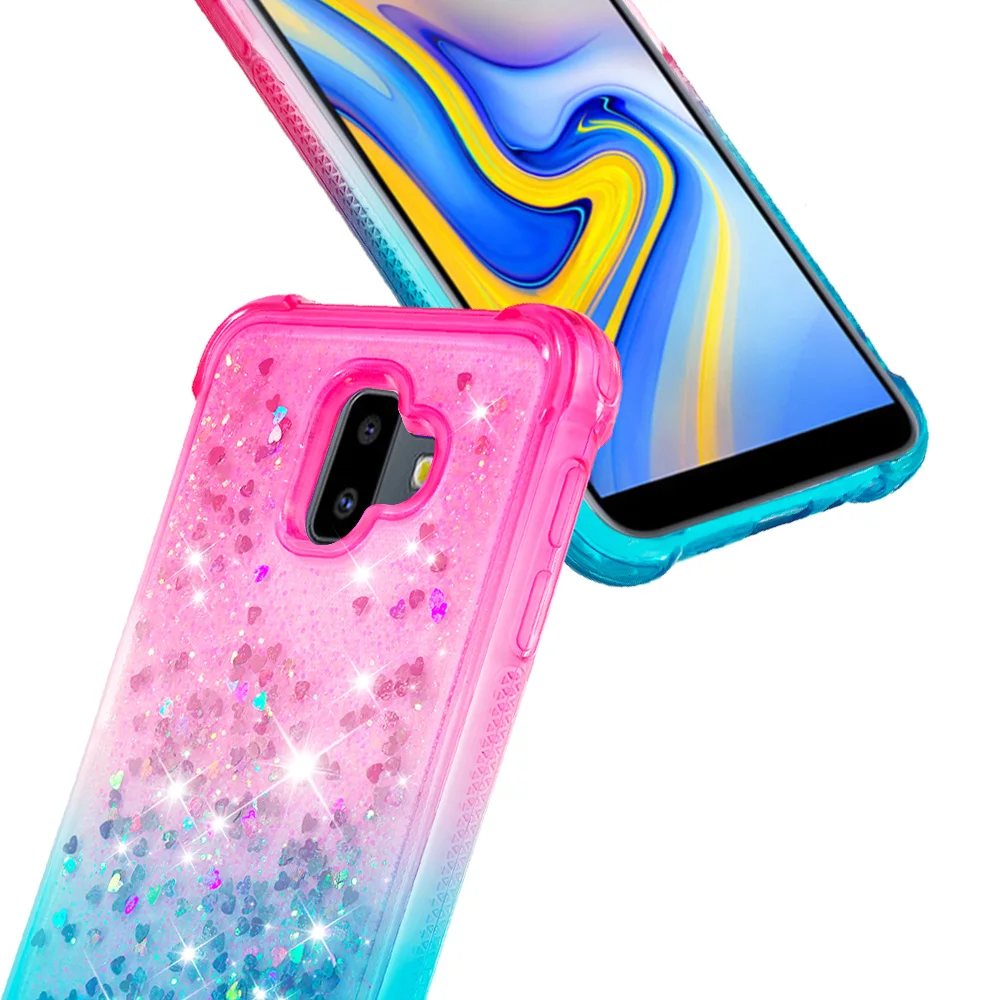 For Samsung Galaxy J6 Plus J6+ Cute Bling Glitter Cover Premium Soft Silicone Bumper Case for |