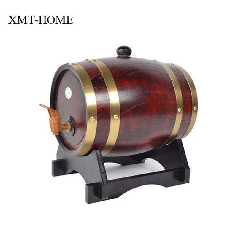XMT-HOME бочонок для вина, ведро из белого дуба, мини бочонок для алкоголя, мини бочонок для пива, 3л/5л/10л/20л, 1 шт