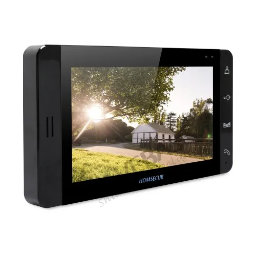 HOMSECUR Hands-free Color 7inch Video&ampAudio Smart Doorbell+Black Monitor for House/Flat | Безопасность и защита